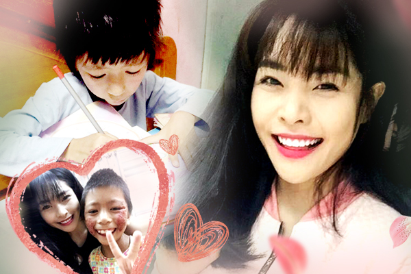 Cô gái Hà Nội xinh đẹp nhận chăm sóc bé gái ốm đau