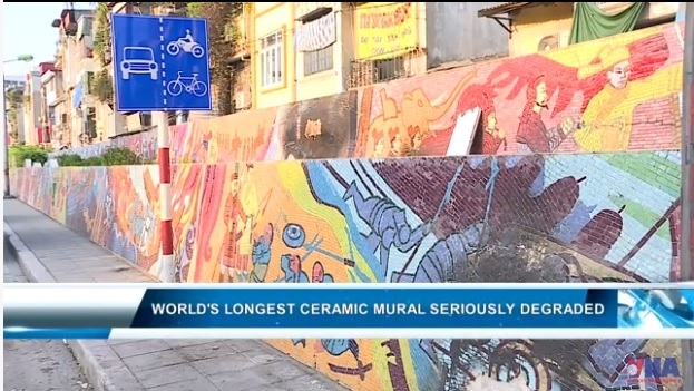 World's longest ceramic mural seriously degraded