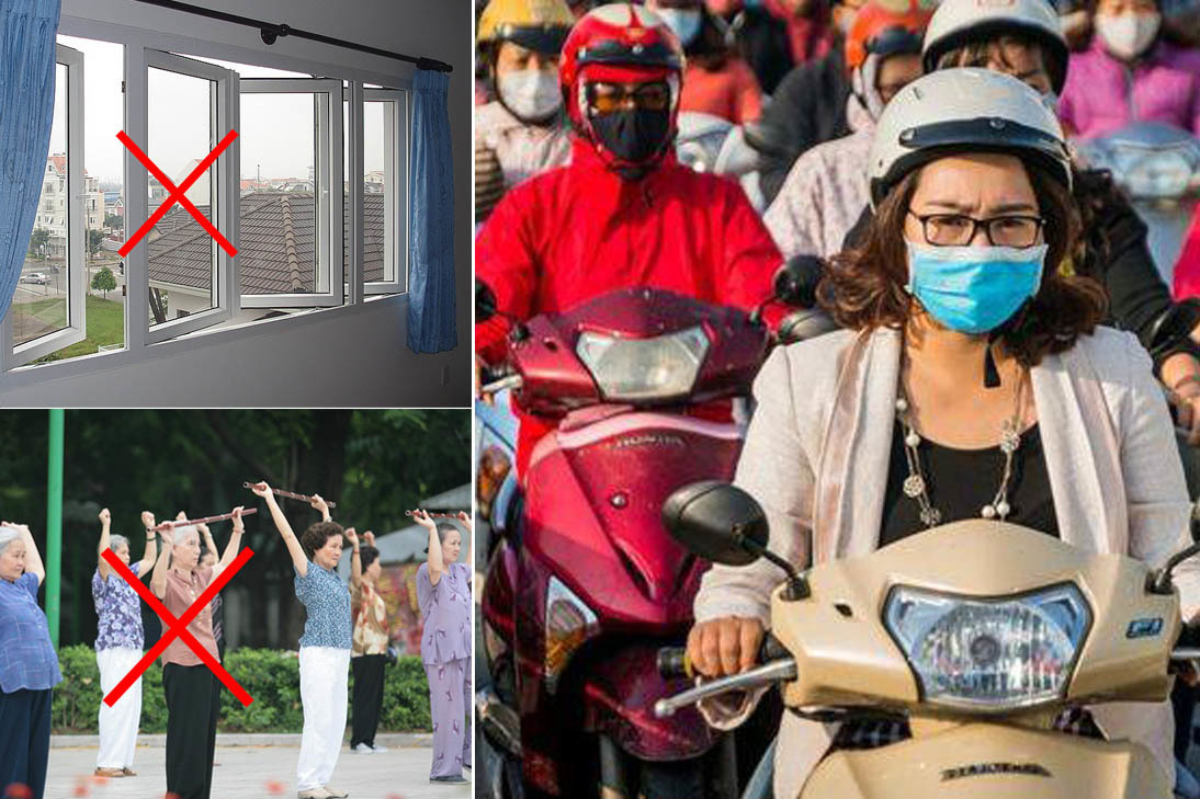Ô nhiễm không khí ngưỡng nguy hại, người Hà Nội không nên ra khỏi nhà