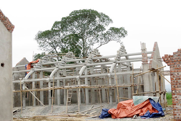 Xẻ đất đền Hữu xây chùa triệu đô không phép ở Nghệ An