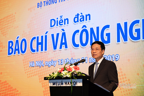 Phát biểu của Bộ trưởng Bộ TT&TT Nguyễn Mạnh Hùng tại Diễn đàn “Báo chí và Công nghệ”