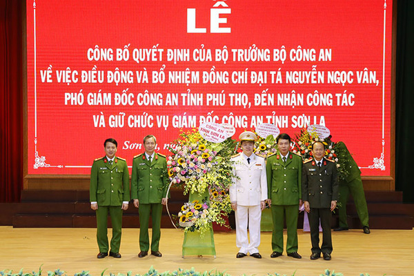 Phó giám đốc Công an Phú Thọ làm Giám đốc Công an Sơn La