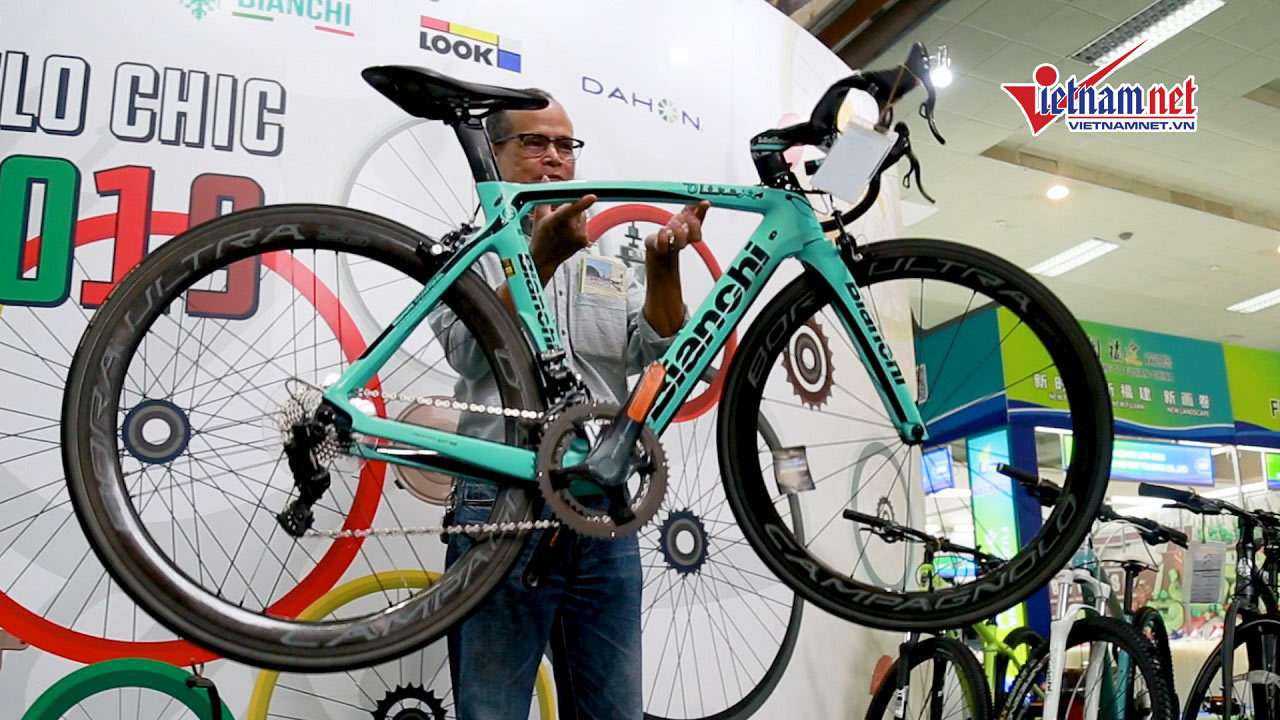 Chiêm ngưỡng chiếc xe đạp hơn 400 triệu, đắt ngang ô tô ở Hà Nội