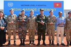 Vietnamese peacekeepers in South Sudan honoured with UN peacekeeping medals