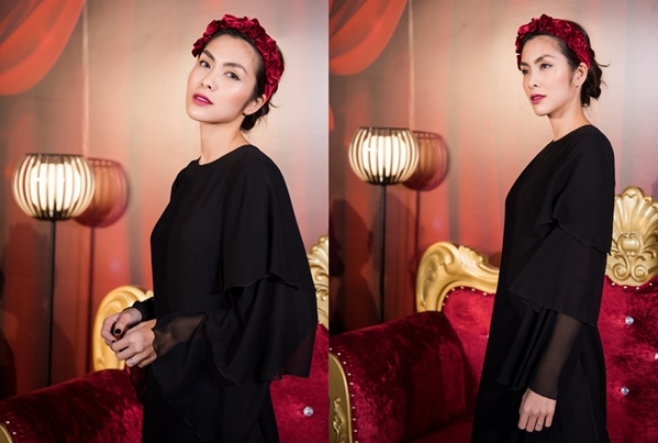 Hà Tăng lộ vẻ gầy gò khi dự show thời trang
