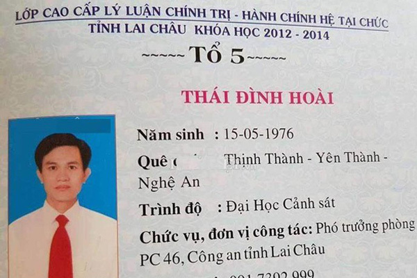 Thượng tá dùng bằng giả ở Lai Châu bị tước danh hiệu CAND