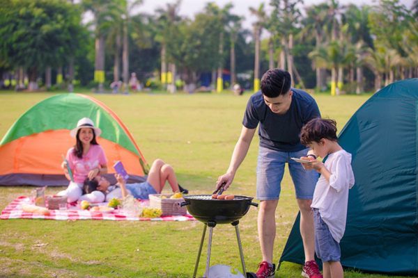 Độc, lạ ngày hội cắm trại dành cho cả gia đình ở Khu đô thị Ecopark
