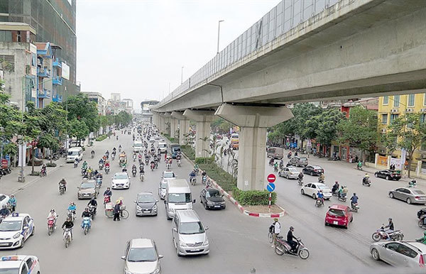 Hanoi spends $4.7m to upgrade road under Cat Linh-Ha Dong railway project