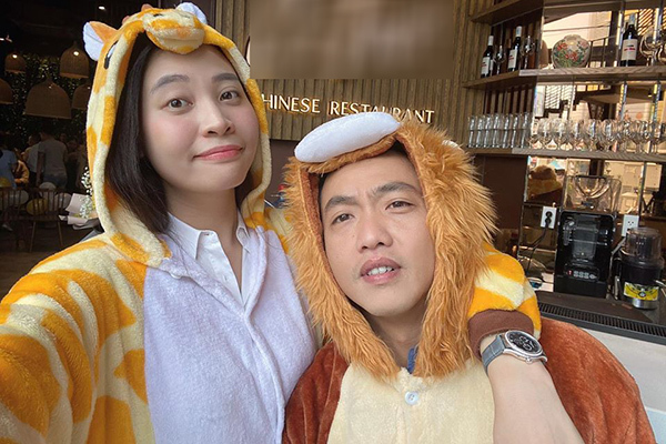 Cường Đô La hóa trang thú bông mừng sinh nhật Đàm Thu Trang