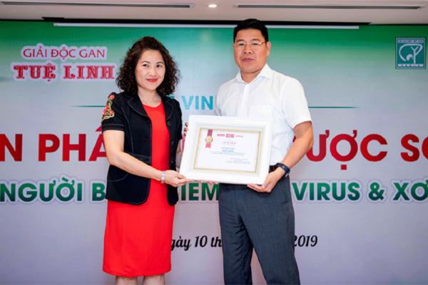 Giải độc gan Tuệ Linh nhận giải ‘Sản phẩm thảo dược số 1’