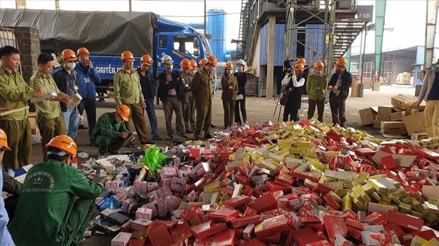 Hanoi destroys 63 tonnes of illegal goods