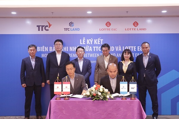 Lotte E&C ‘rót’ 100 triệu USD cùng TTC Land phát triển dự án