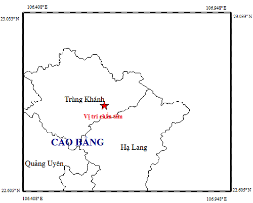 Động đất liên tiếp ở Cao Bằng, Hà Nội và nhiều tỉnh rung chấn