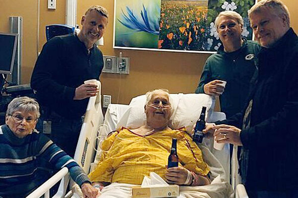 Cốc bia cuối cùng của người đàn ông bị ung thư