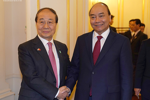 Thủ tướng tiếp Chủ tịch Hội Hữu nghị Hàn-Việt