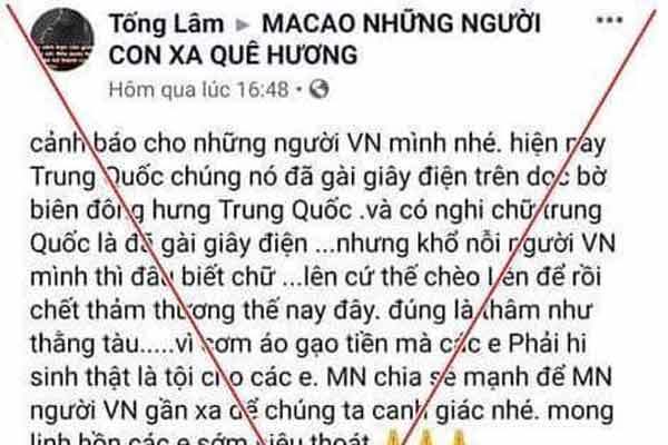 Quảng Ninh bác thông tin 7 người Việt tử vong ở biên giới Trung Quốc