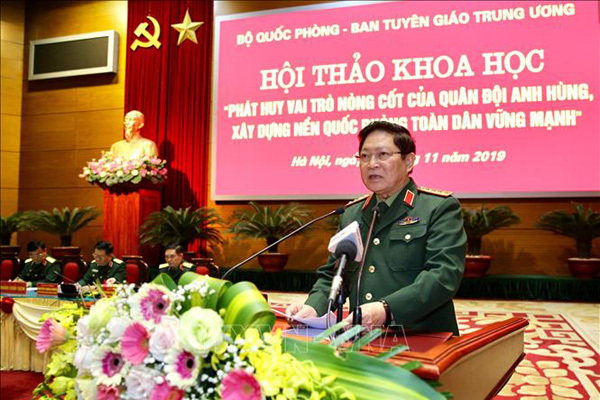 Hội thảo khoa học về xây dựng nền quốc phòng toàn dân vững mạnh