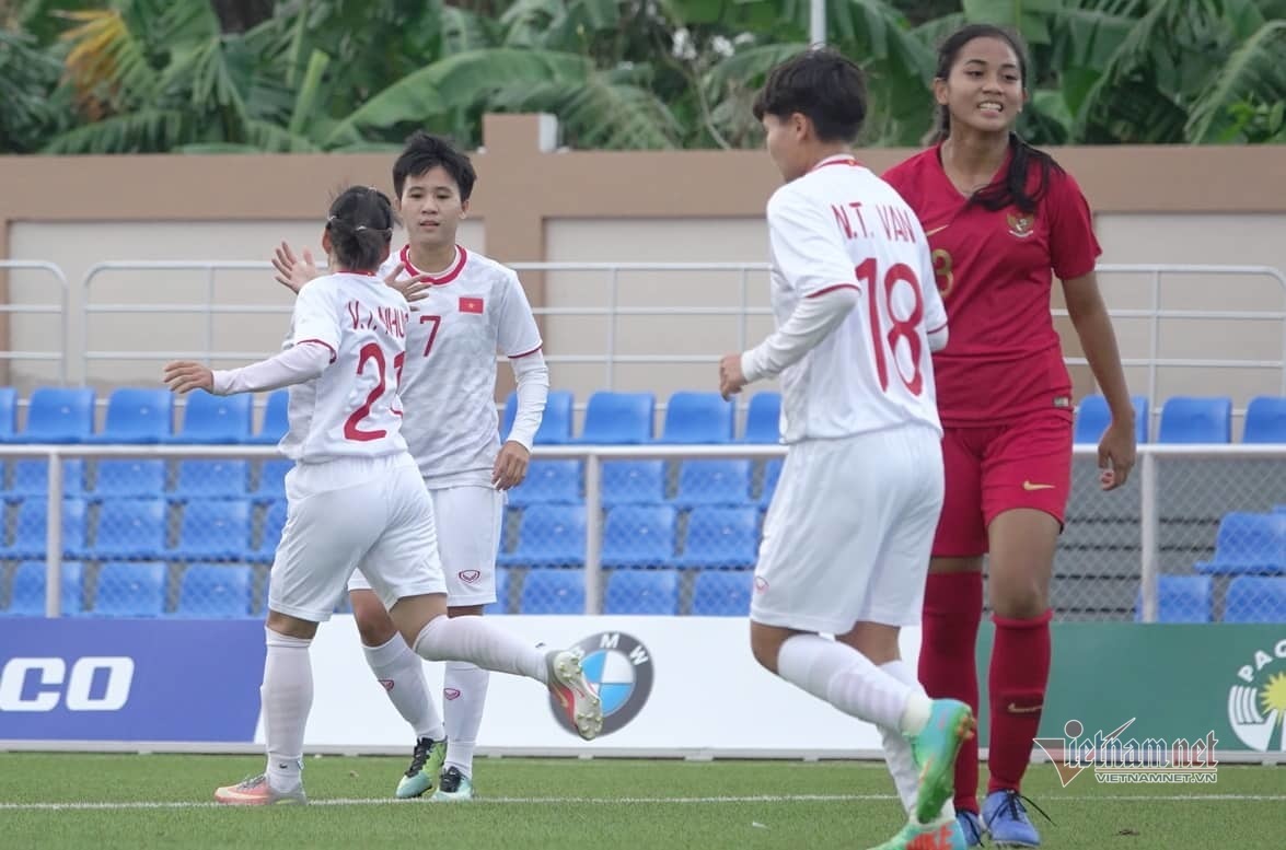 Nữ Việt Nam vs nữ Indonesia: Nữ Việt Nam vào bán kết SEA Games 30