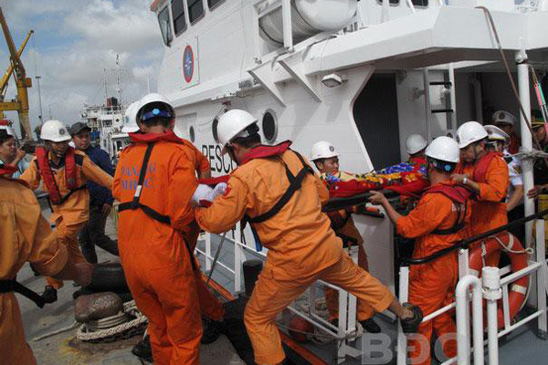 Tàu hàng chìm trên biển, thuyền trưởng Lường Xuân Hạnh tử vong