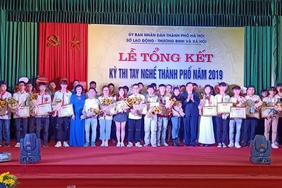 296 thí sinh xuất sắc giành giải tại kỳ thi tay nghề TP Hà Nội năm 2019