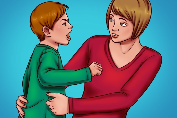 Cách xử lý trước những hành động quá khích của trẻ