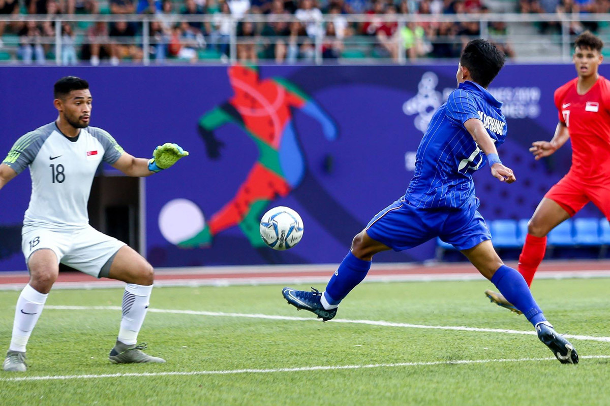 Video bàn thắng U22 Thái Lan 3-0 U22 Singapore