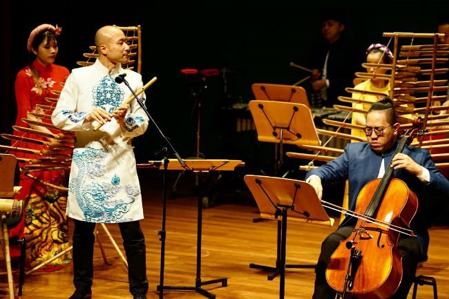 Bamboo ensemble holds classical concert at L’Espace Hanoi