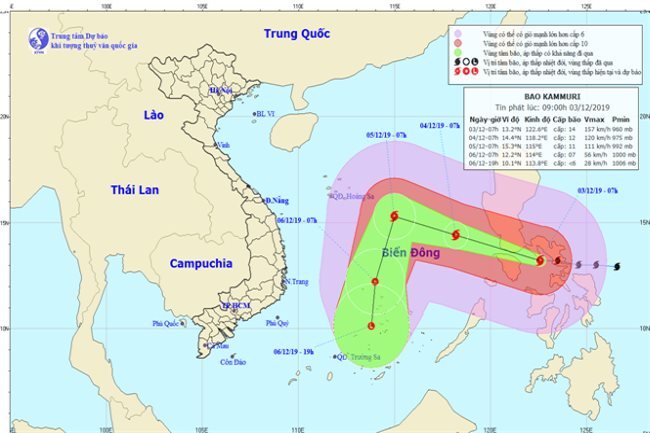 Kammuri forecast to enter East Sea