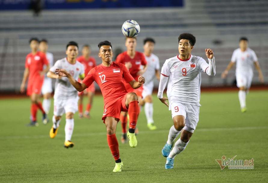 Video bàn thắng U22 Việt Nam 1-0 U22 Singapore