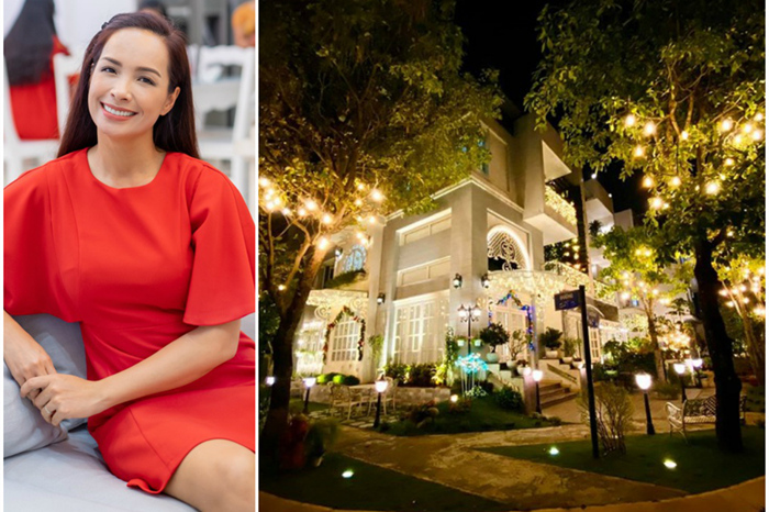 Biệt thự vợ chồng Thúy Hạnh trang hoàng lung linh đón Noel
