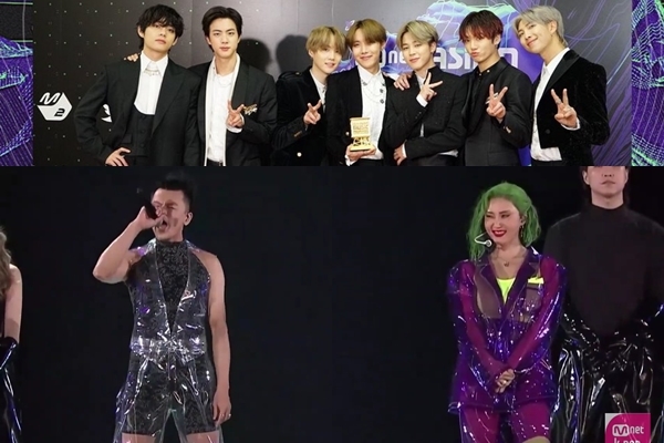 BTS lập kỷ lục 9 cúp MAMA 2019, chủ tịch JYP gây sốc mặc nilon xuyên thấu