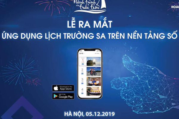 Ra mắt lịch Trường Sa trên nền tảng Apps store và Google play