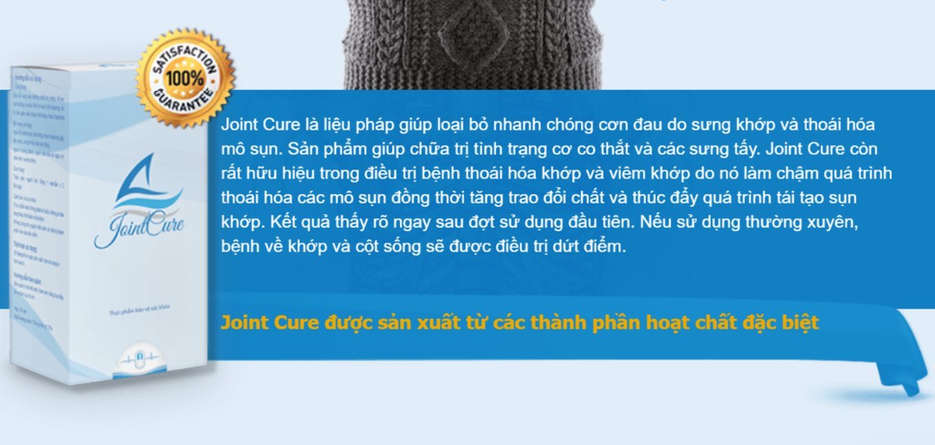 Cảnh báo sản phẩm Joint Cure lừa dối người tiêu dùng