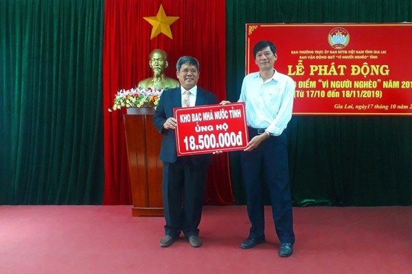 Gia Lai phát động tháng cao điểm Vì người nghèo năm 2019