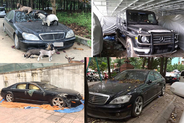 Xót xa nhìn loạt xe Mercedes-Benz đắt đỏ bị vứt xó ở Hà Nội