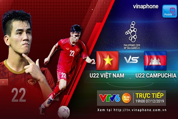 Xem trận U22 Việt Nam - U22 Campuchia trên dịch vụ MobileTV