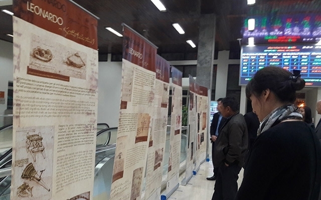 Exhibition on Leonardo da Vinci opens Hanoi Railway Station