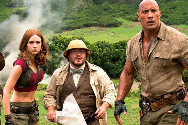 The Rock thành tâm điểm gây cười trong 'Jumanji' phiên bản thăng cấp