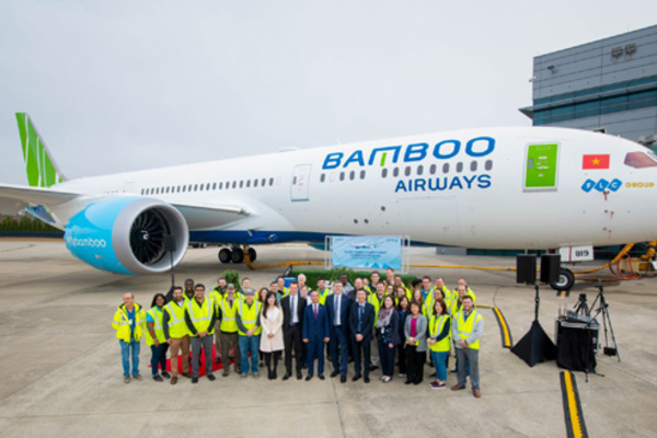 Máy bay Boeing 787-9 Dreamliner đầu tiên về với đội bay của Bamboo Airways