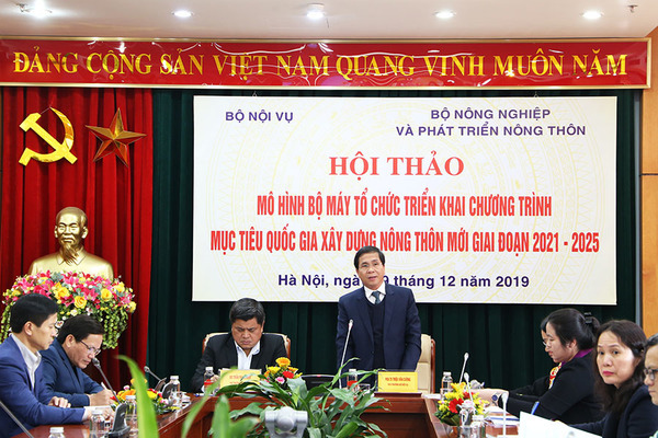 Hội thảo “Mô hình bộ máy triển khai Chương trình mục tiêu quốc gia xây dựng NTM giai đoạn 2021 - 2025”