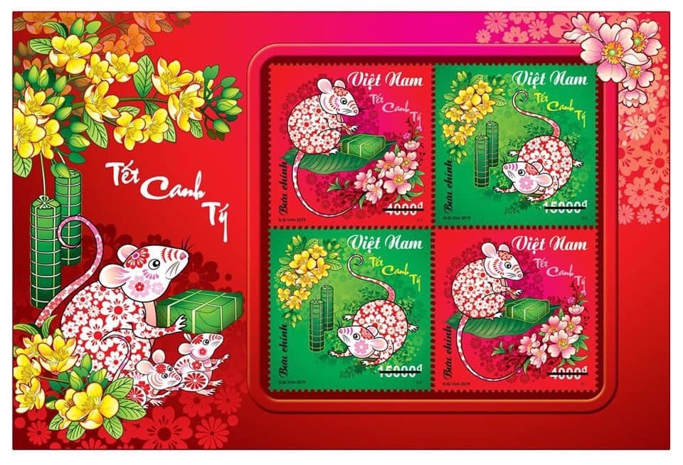 Giới thiệu bộ tem Tết Canh Tý