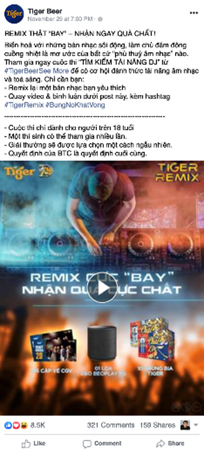 Tỏa sáng trên sân khấu Tiger Remix 2020, tại sao không?