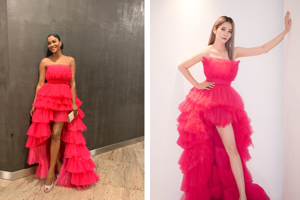 Chiếc váy khiến Hoa hậu Leila Lopes và loạt sao Việt 'đụng hàng'