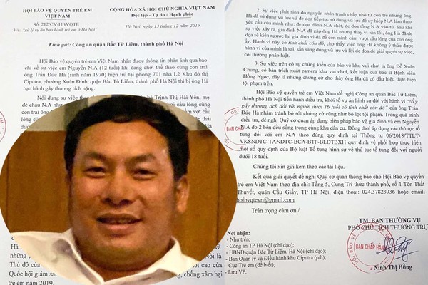 Hội Bảo vệ quyền trẻ em đề nghị khởi tố vụ bé 12 tuổi bị đánh ở Ciputra