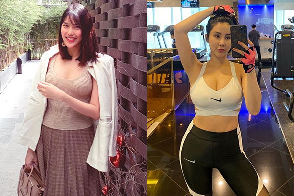 Lan Khuê, Diệp Lâm Anh khoe dáng săn chắc, thon gọn sau sinh con