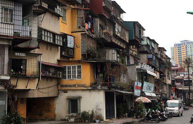 Big real estate firms to join Hanoi’s old apartment building projects