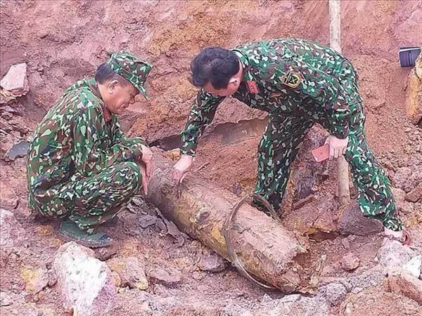 Wartime bomb safely disposed of in Quang Binh