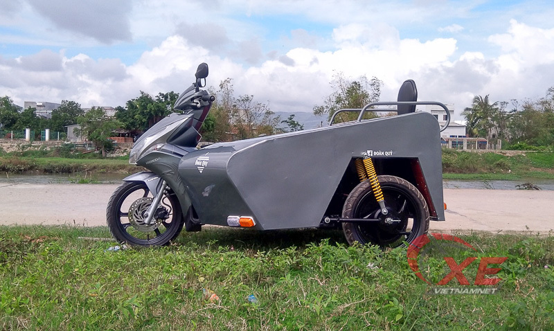 Ngắm “bán tải 3 bánh”  Honda AirBlade của dân chơi Bình Định
