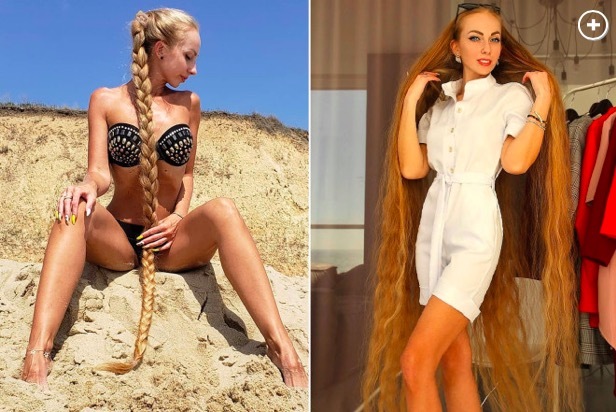 Ngắm người đẹp Ukraina có mái tóc vàng óng ả siêu dài