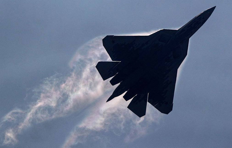 Chiến cơ tối tân Nga Su-57 rơi, bốc cháy ngùn ngụt